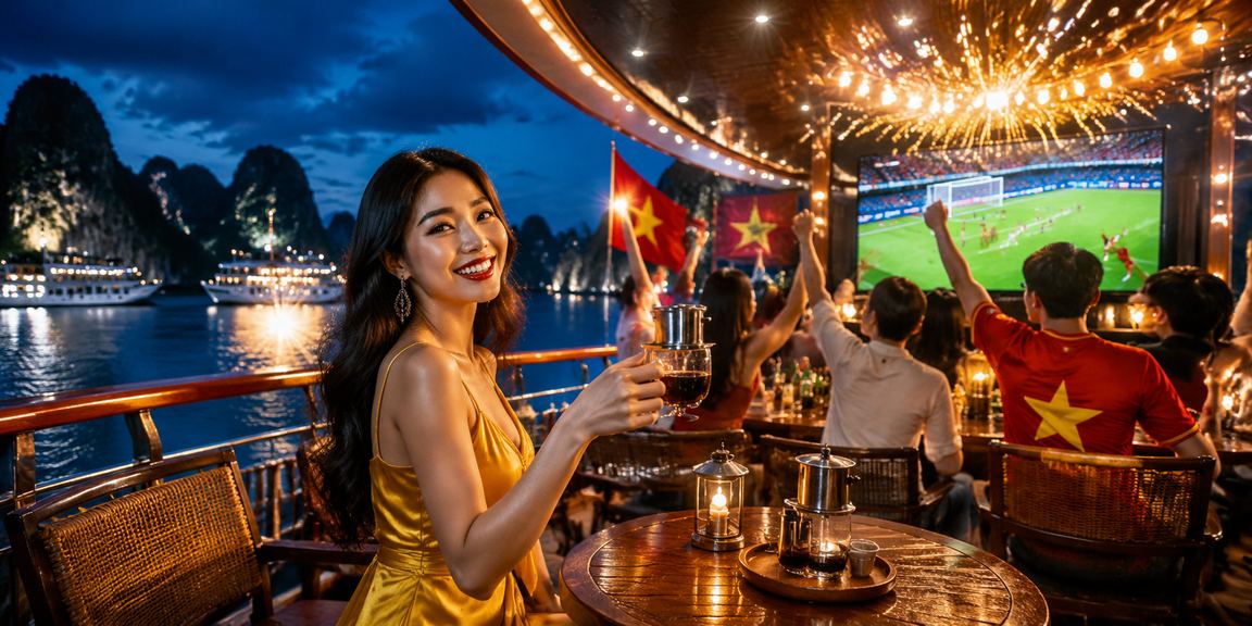 Người chơi tại Hạ Long sử dụng điện thoại để xem hướng dẫn đặt cược và thanh toán